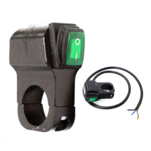 สวิตซ์ OFF-RUN เปิด-ปิด มีไฟสีเขียว (SWOR-05) สีดำ (NK10)